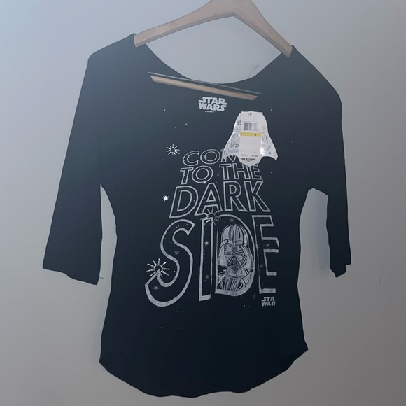 Come To The Dark Side Darth Vader Star Wars Baseball Style Shirt With Tattoos - Picture 1 of 7